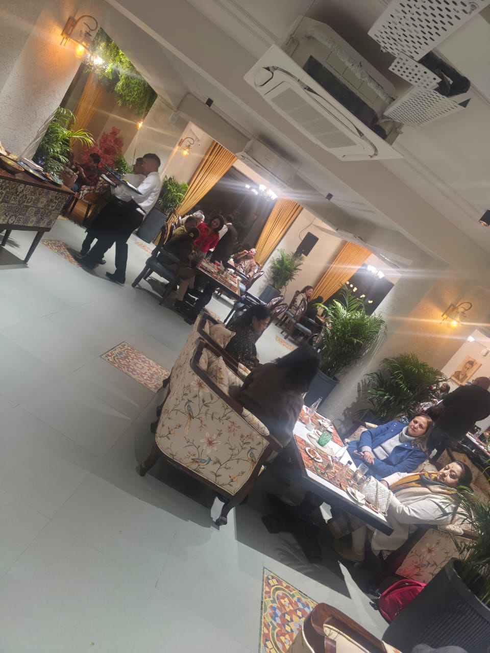 Retro restaurant interior